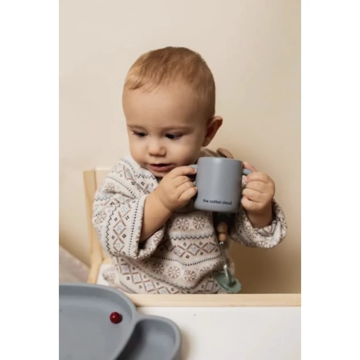 Tasse en silicone rose poudré – Image 3