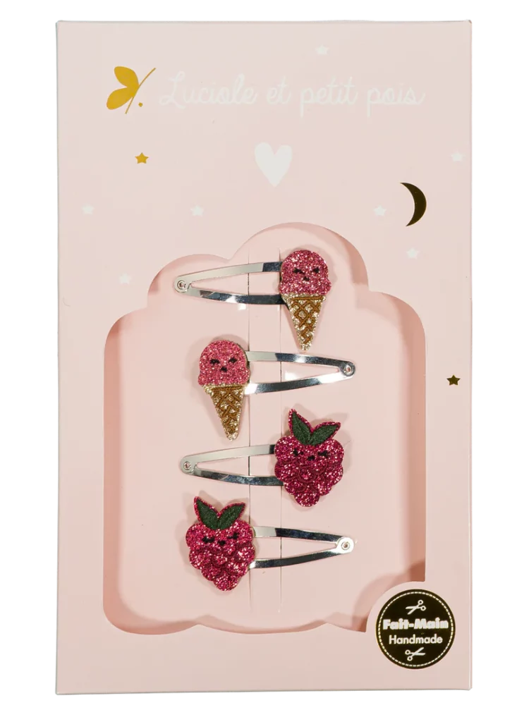 Coffret Blush - Barrettes Berry & Ice cream framboise