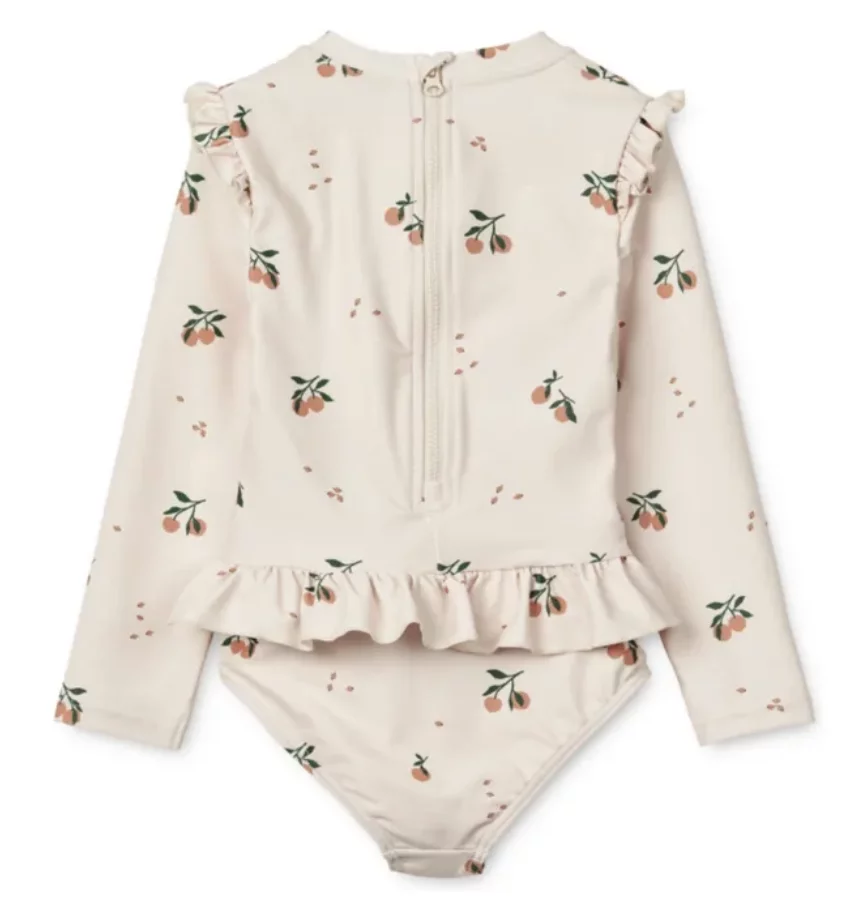 Costume de bain imprimé Sille / Pêche – Image 2