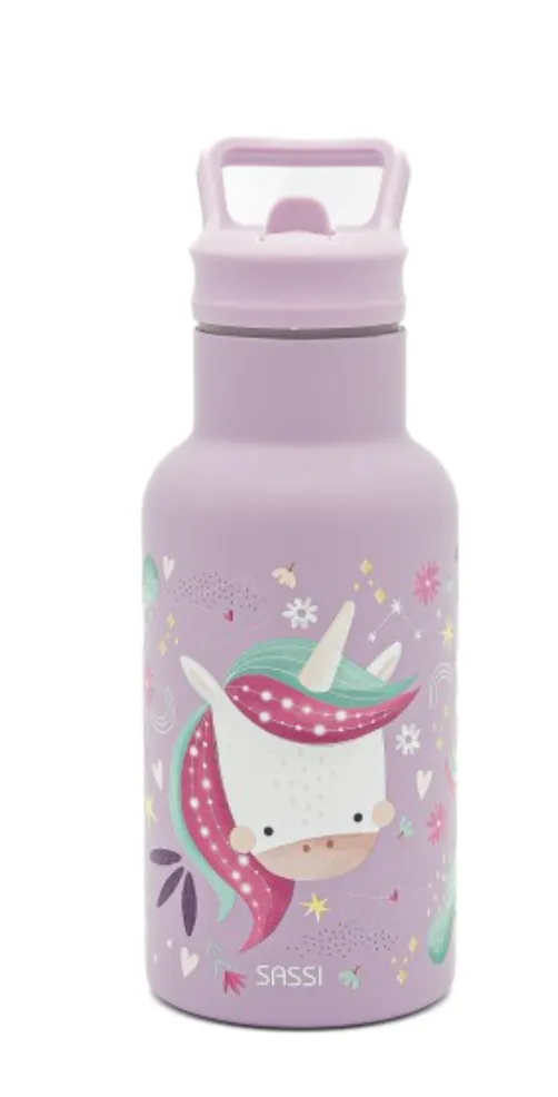 Gourde isotherme en inox 500 ml - Sparkly la licorne