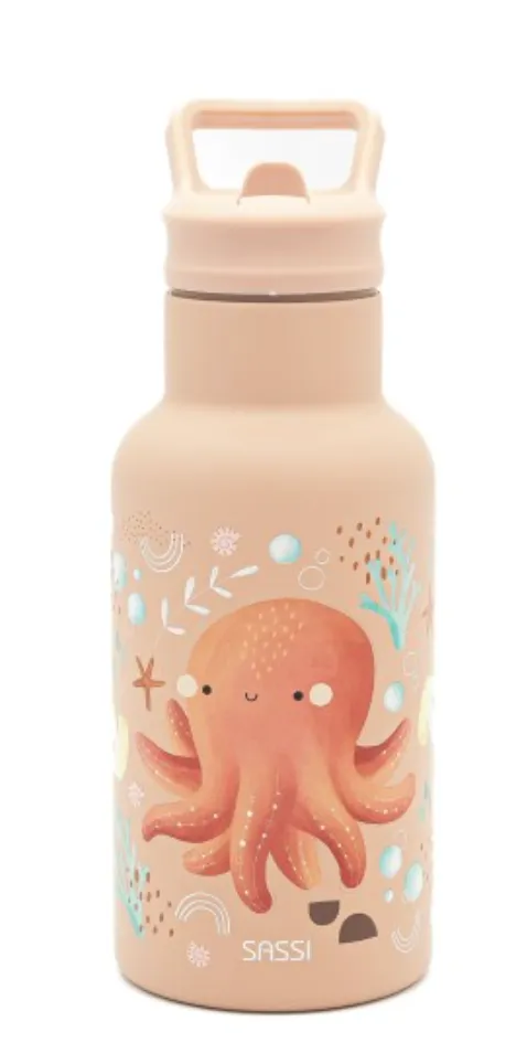 Gourde isotherme en inox 500 ml - Slurpy la pieuvre