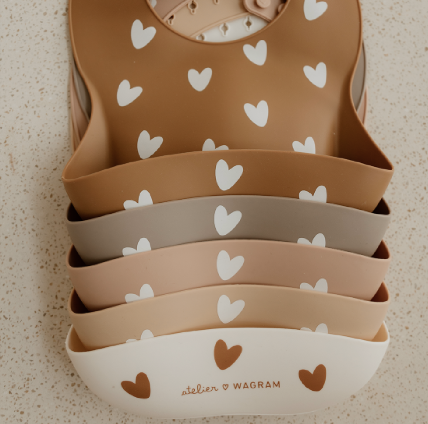 Bavoir silicone mocha – Image 3