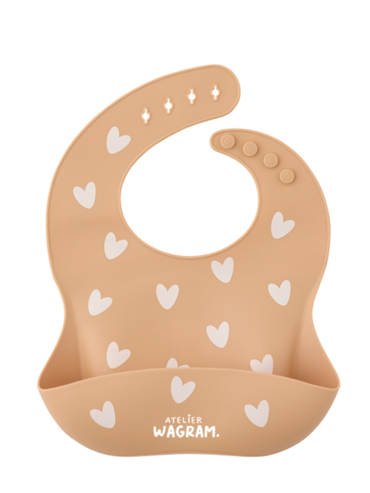 Bavoirs en silicone latté