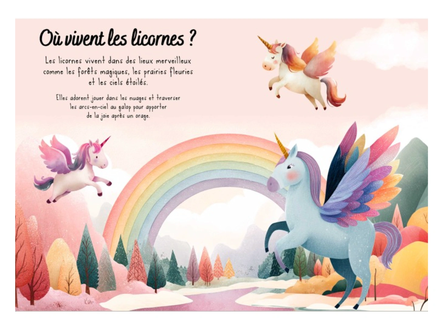 Puzzle magique à l'eau - Les licornes – Image 2