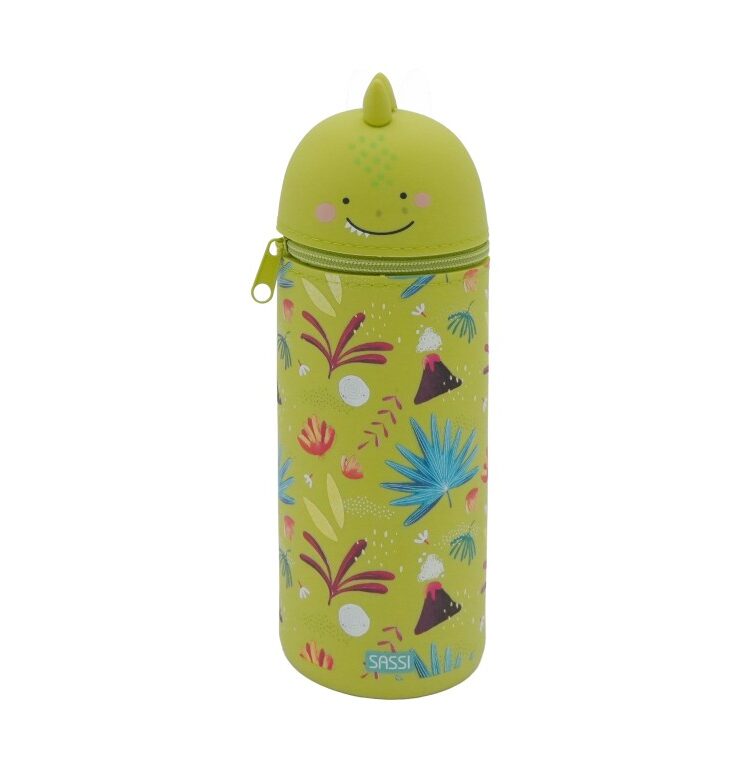 Trousse en silicone - Cracky le dinosaure
