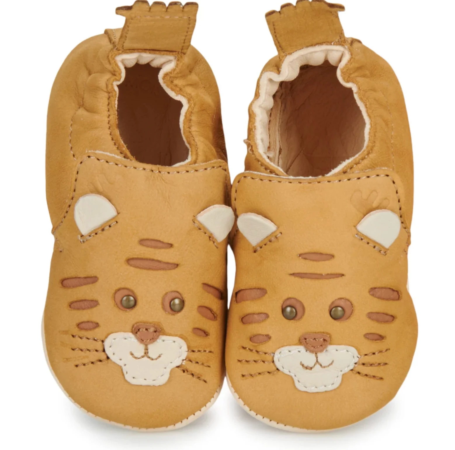 Chaussons bébé en cuir EASY PEASY My Blublu Tigrou