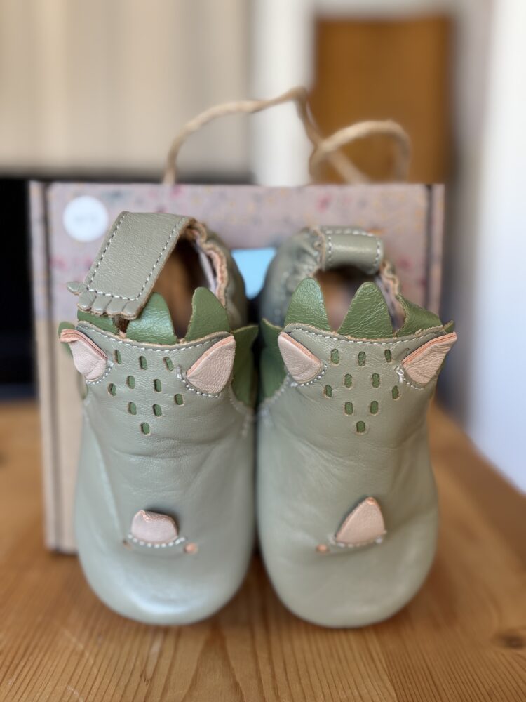 Chaussons bébé en cuir EASY PEASY Dragon