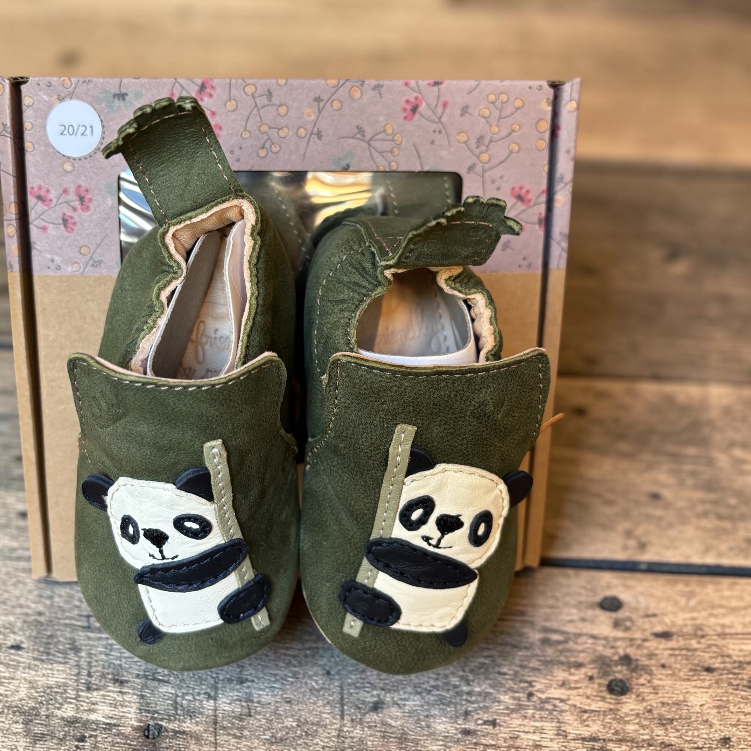 Chaussons cuir EASY PEASY My Blublu Panda