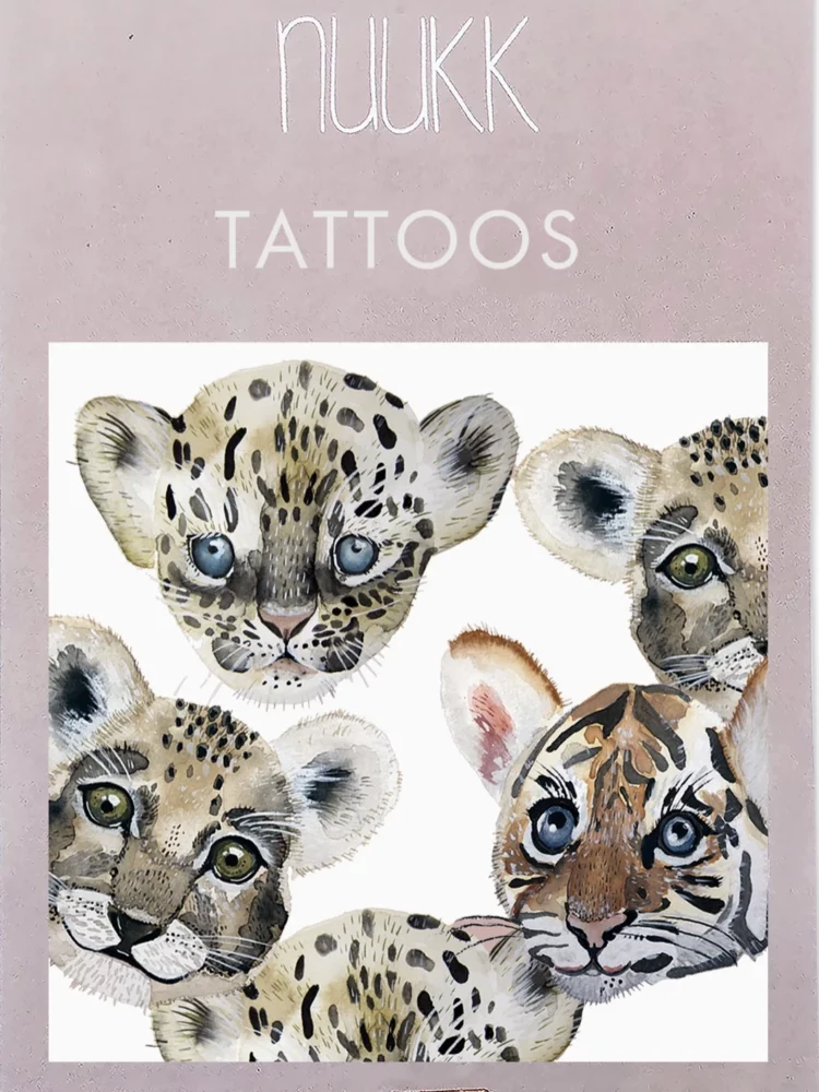 Tatouages pour enfants Tigre, Léopard et Lion