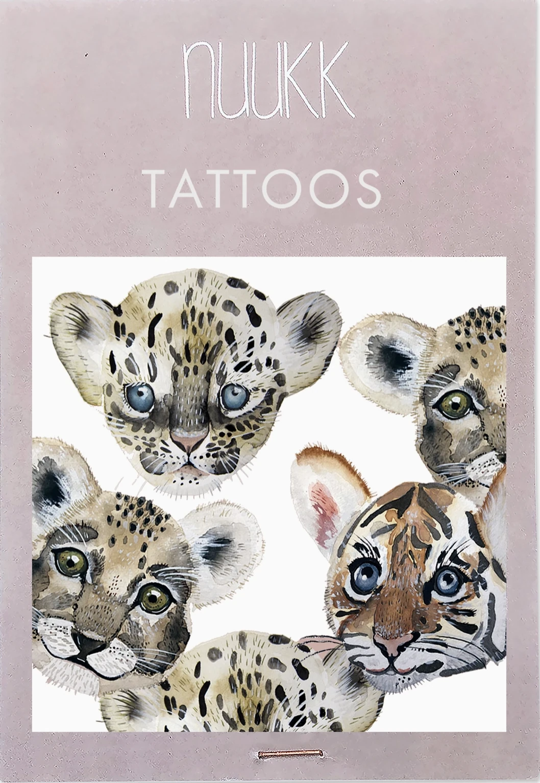 Tatouages pour enfants Tigre, Léopard et Lion