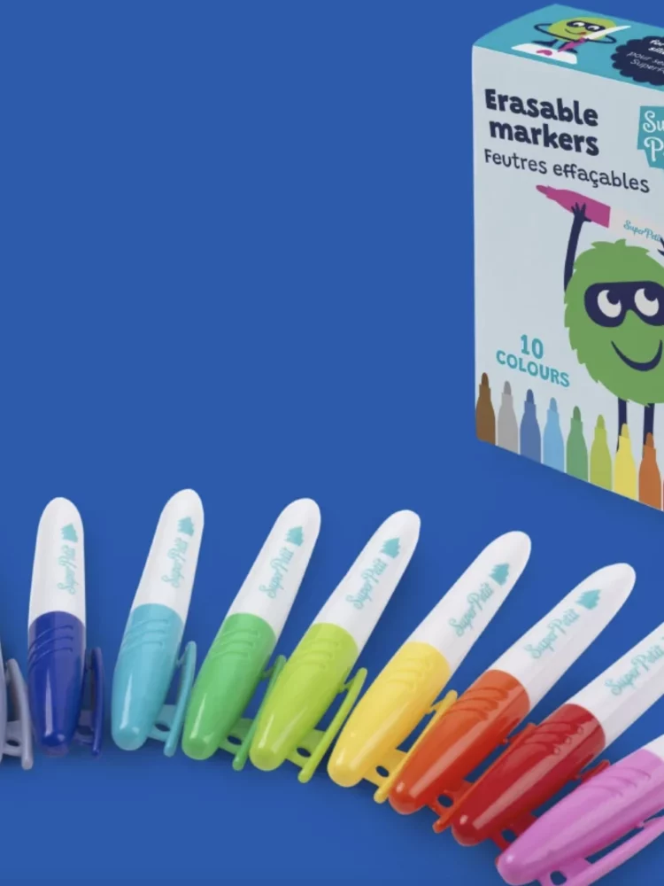Boîte de 10 feutres effaçables pour silicone